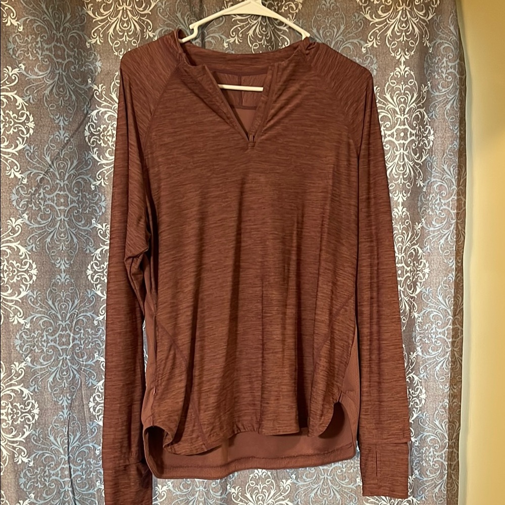 Baleaf Brown Relaxed Long Sleeve Hoodie
